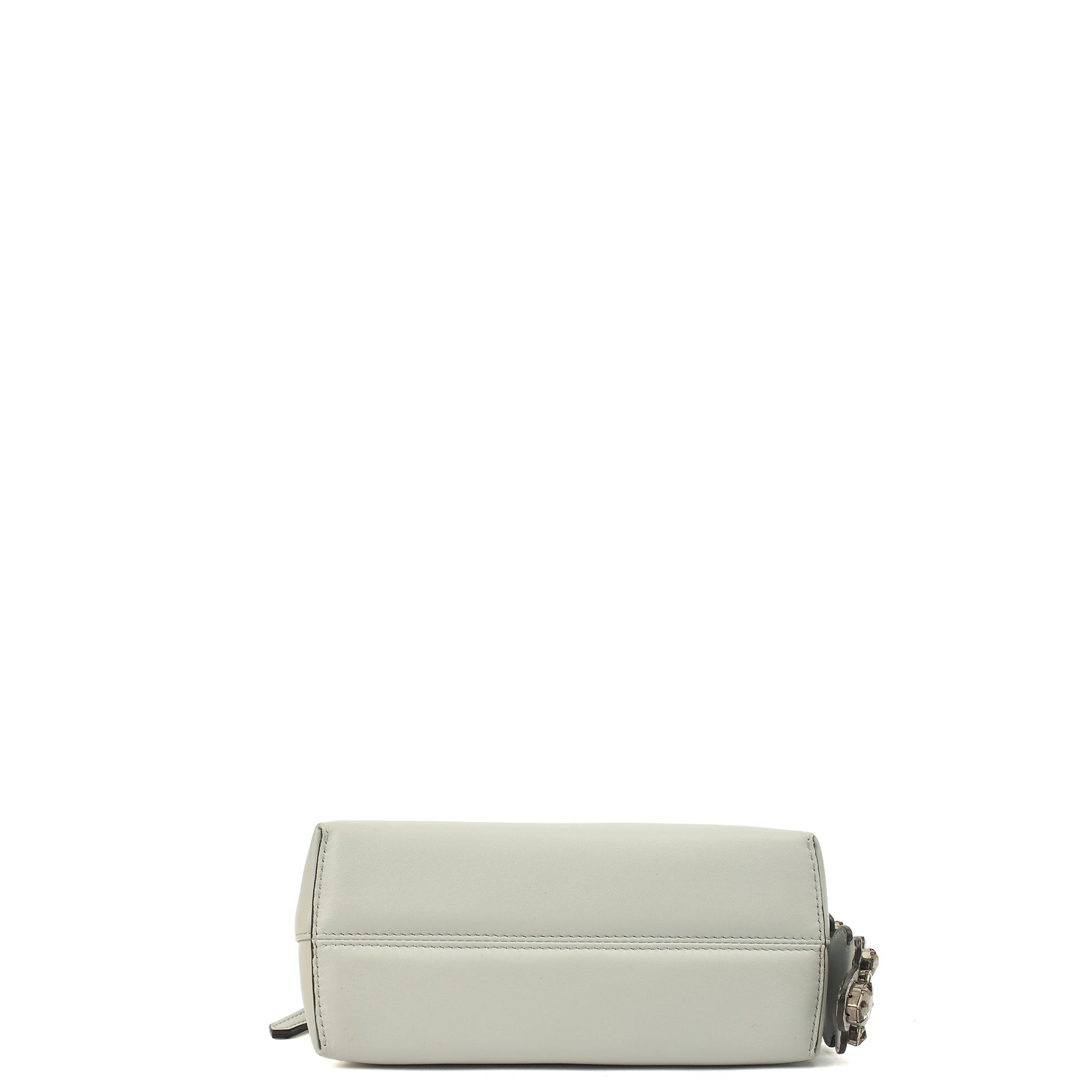 Fendi Cross Body By The Way - Mini in Grey, Leather — Top View