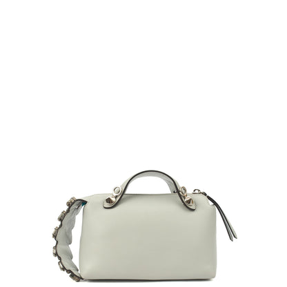 Fendi Cross Body By The Way - Mini in Grey, Leather — Back View