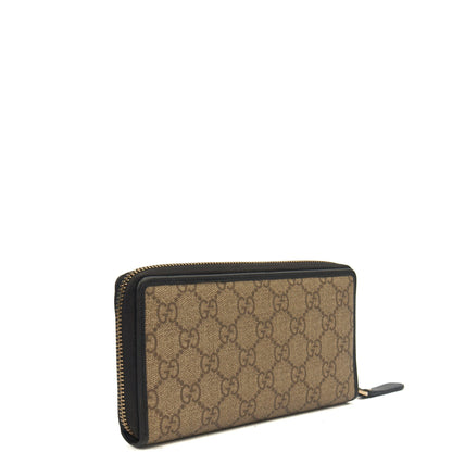 Gucci Wallet Guccissima Zip Around Wallet in GG Supreme, Leather — Alternate View 8