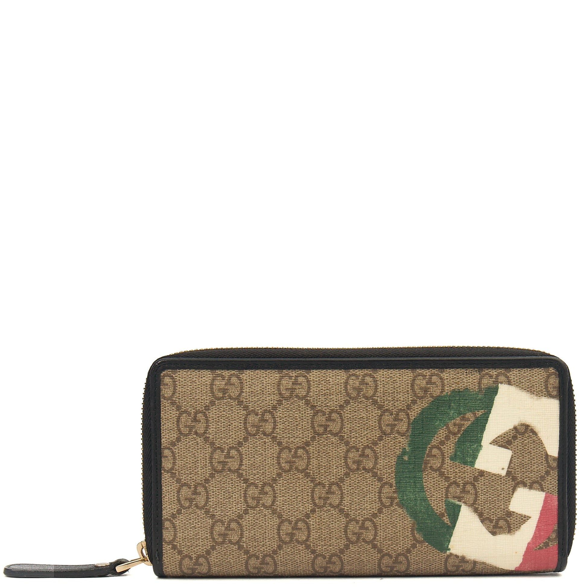 Gucci Wallet Guccissima Zip Around Wallet in GG Supreme, Leather — Alternate View 7