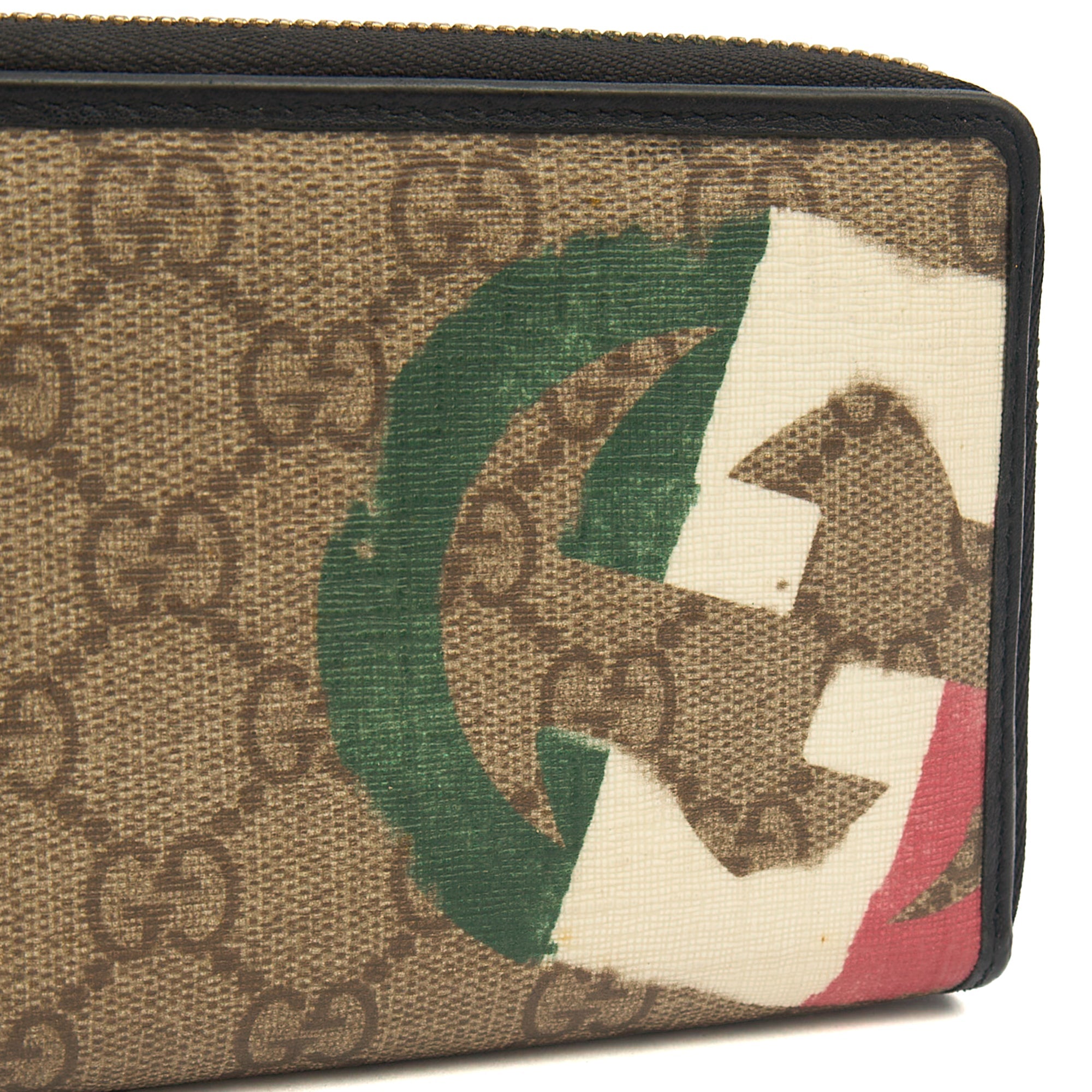 Gucci Wallet Guccissima Zip Around Wallet in GG Supreme, Leather — Alternate View 18