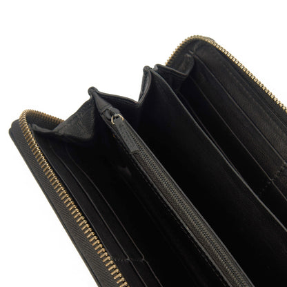 Gucci Wallet Guccissima Zip Around Wallet in GG Supreme, Leather — Detail View