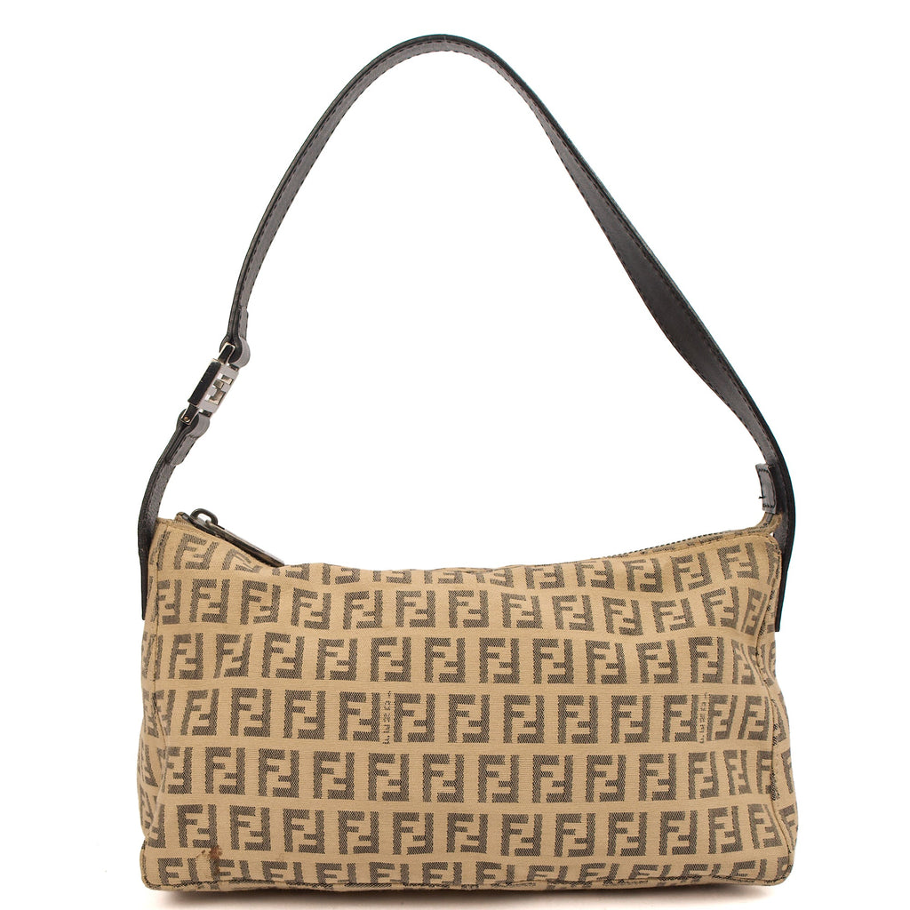 Fendi Shoulder Bag Vintage Zucca Shoulder Bag in Zucca FF, Canvas — Alternate View 8