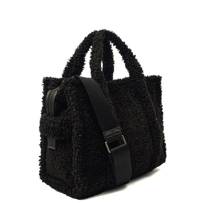 Marc Jacobs Tote The Tote Bag in Black, Fabric — Side View