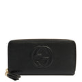 Gucci Wallet Soho Continental Wallet in Black, Leather — Front View