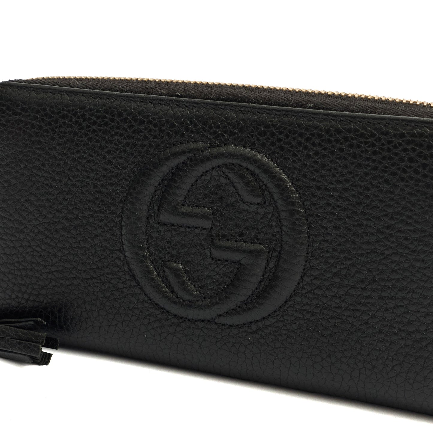 Gucci Wallet Soho Continental Wallet in Black, Leather — Detail View