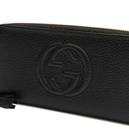 Gucci Wallet Soho Continental Wallet in Black, Leather — Detail View