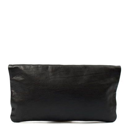 Mulberry Clutch Postman's Lock Clutch in Black, Calfskin Leather — Top View