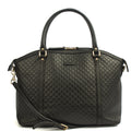 Gucci Cross Body Guccisima Tote in Black, Guccissima — Front View