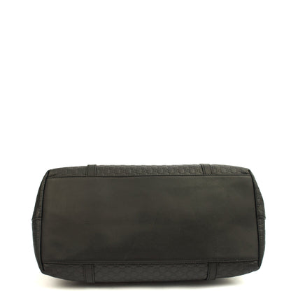 Gucci Cross Body Guccisima Tote in Black, Guccissima — Detail View