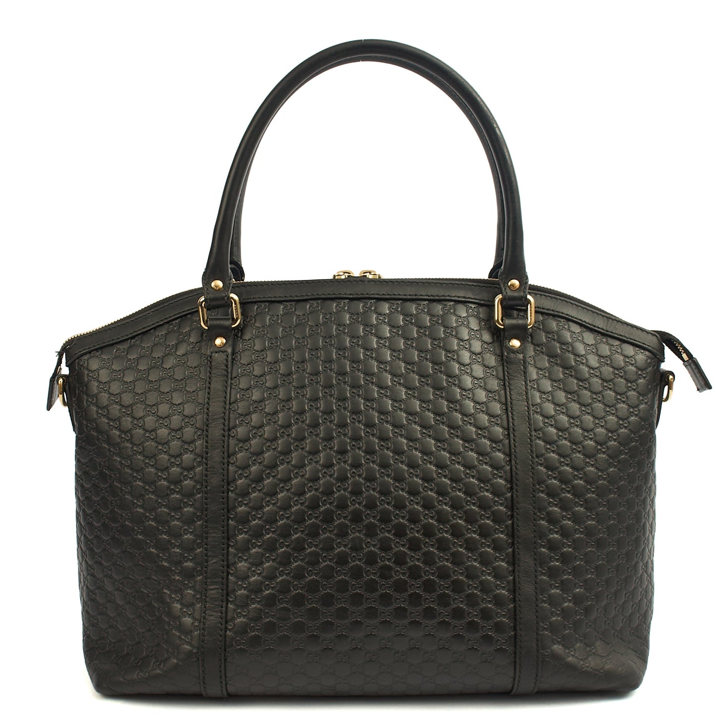 Gucci Cross Body Guccisima Tote in Black, Guccissima — Top View