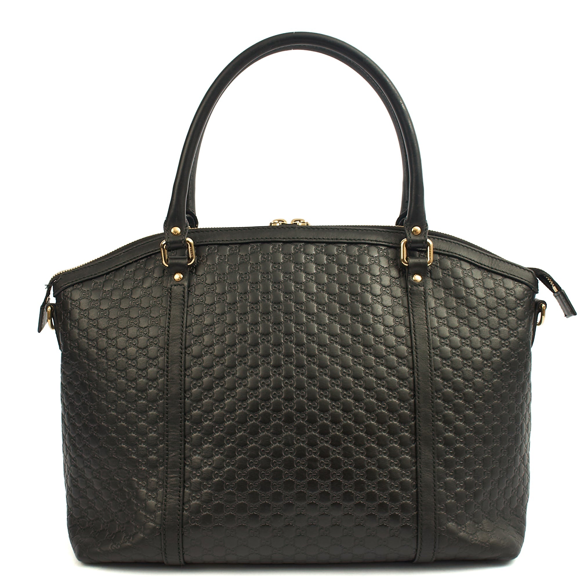 Gucci Cross Body Guccisima Tote in Black, Guccissima — Top View