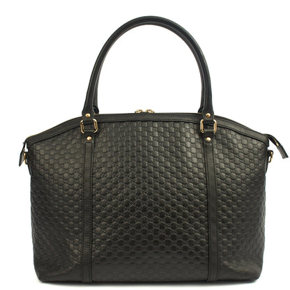Gucci Cross Body Guccisima Tote in Black, Guccissima — Top View