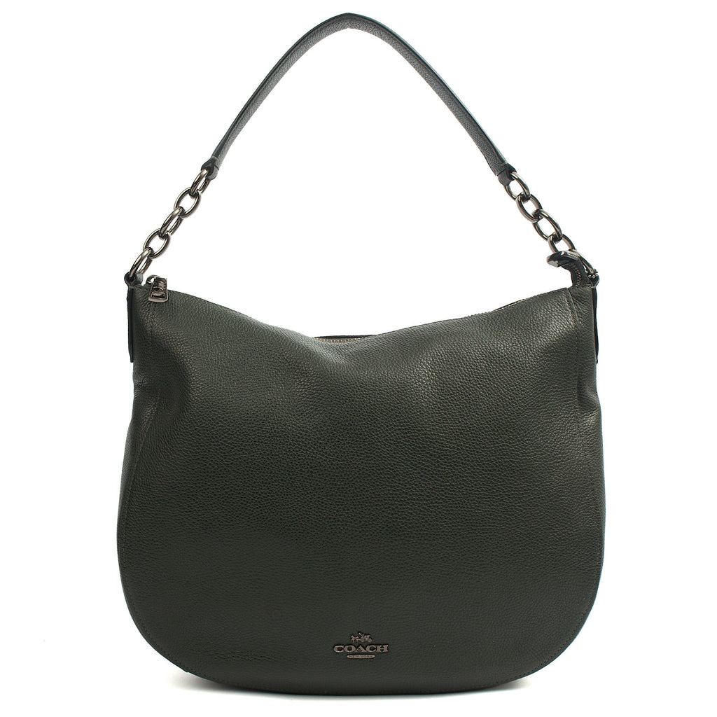 Coach Tote Chelsea Hobo 32 in Green, Leather — Alternate View 7