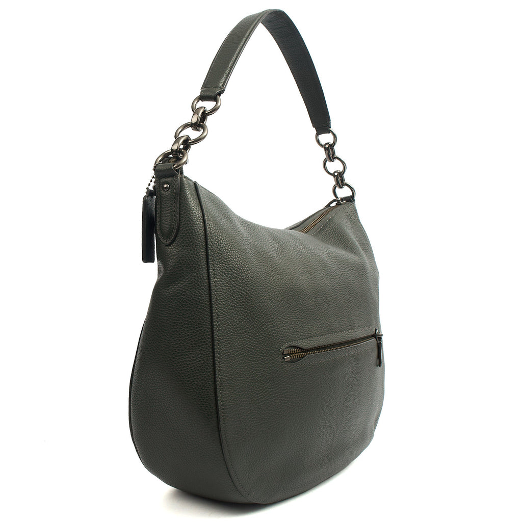 Coach Tote Chelsea Hobo 32 in Green, Leather — Alternate View 9