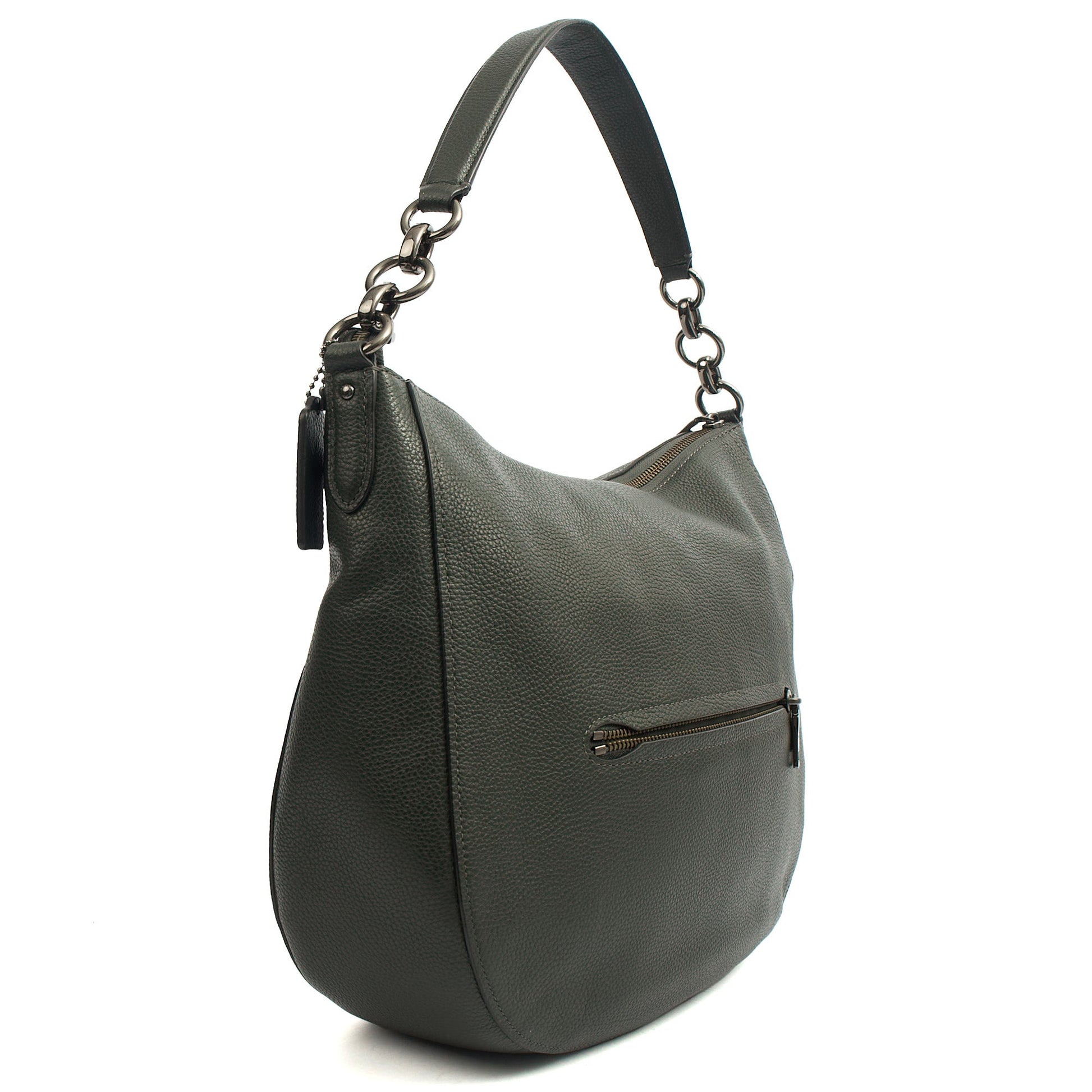 Coach Tote Chelsea Hobo 32 in Green, Leather — Alternate View 15