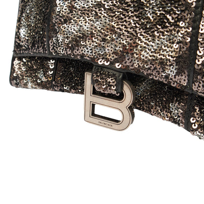 Balenciaga Top Handle Hourglass XS in Metallic, Other — Lifestyle View