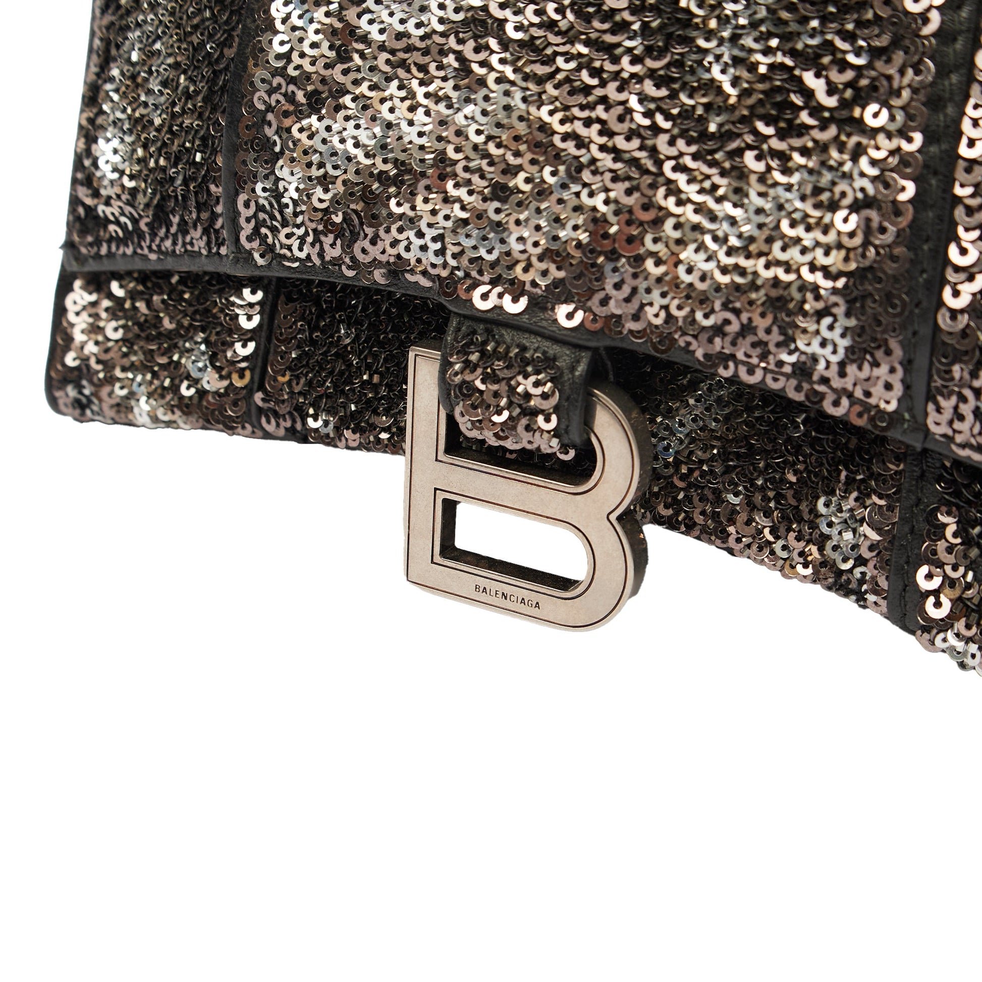 Balenciaga Top Handle Hourglass XS in Metallic, Other — Alternate View 20