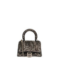 Balenciaga Top Handle Hourglass XS in Metallic, Other — Front View