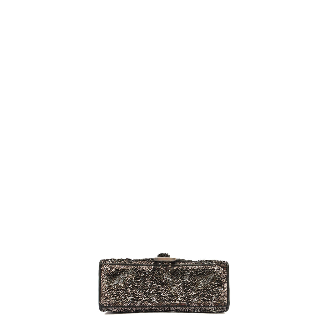 Balenciaga Top Handle Hourglass XS in Metallic, Other — Top View