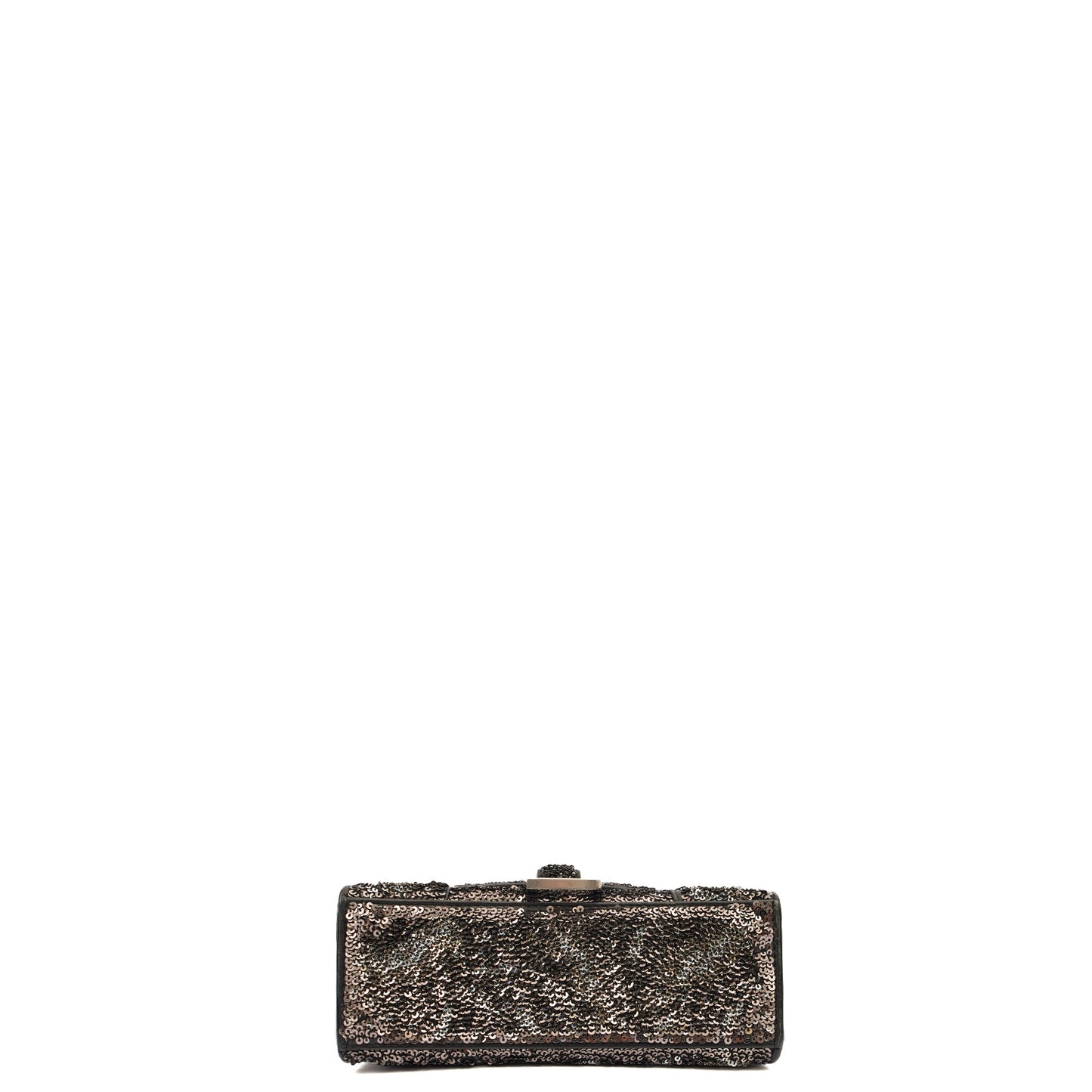 Balenciaga Top Handle Hourglass XS in Metallic, Other — Top View
