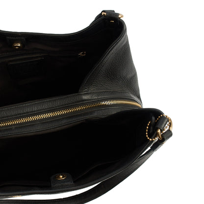 Coach Tote Kristy in Black, Leather — Detail View