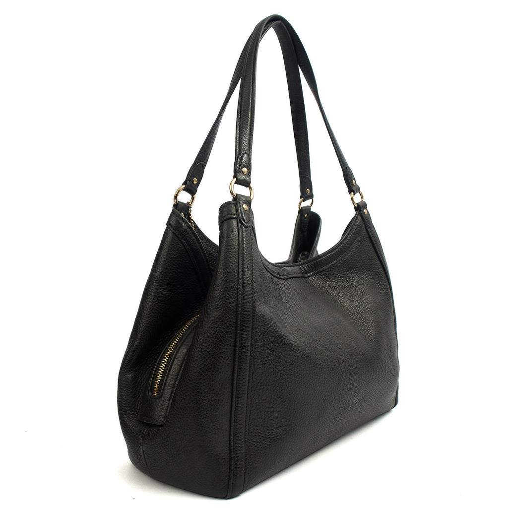 Coach Tote Kristy in Black, Leather — Side View