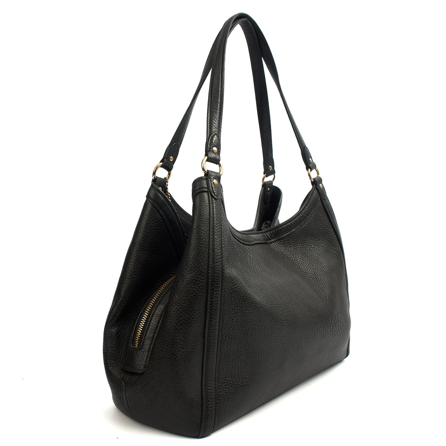 Coach Tote Kristy in Black, Leather — Side View