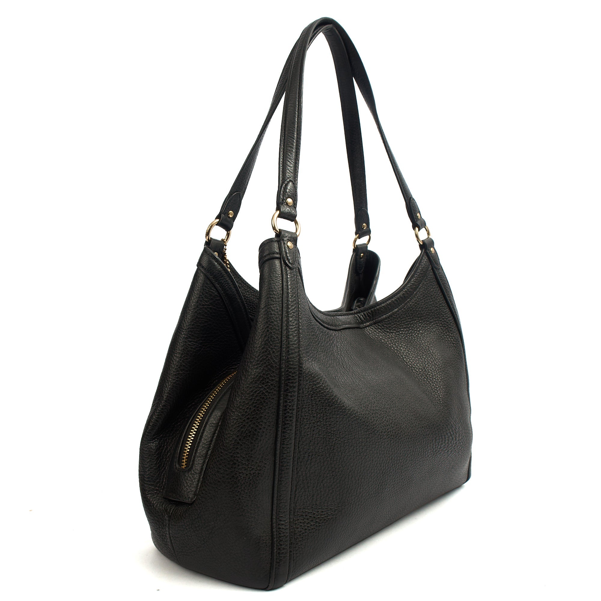 Coach Tote Kristy in Black, Leather — Side View