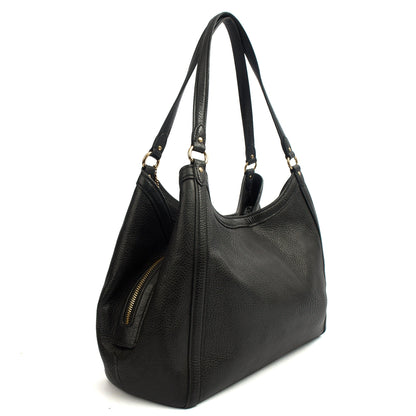 Coach Tote Kristy in Black, Leather — Side View