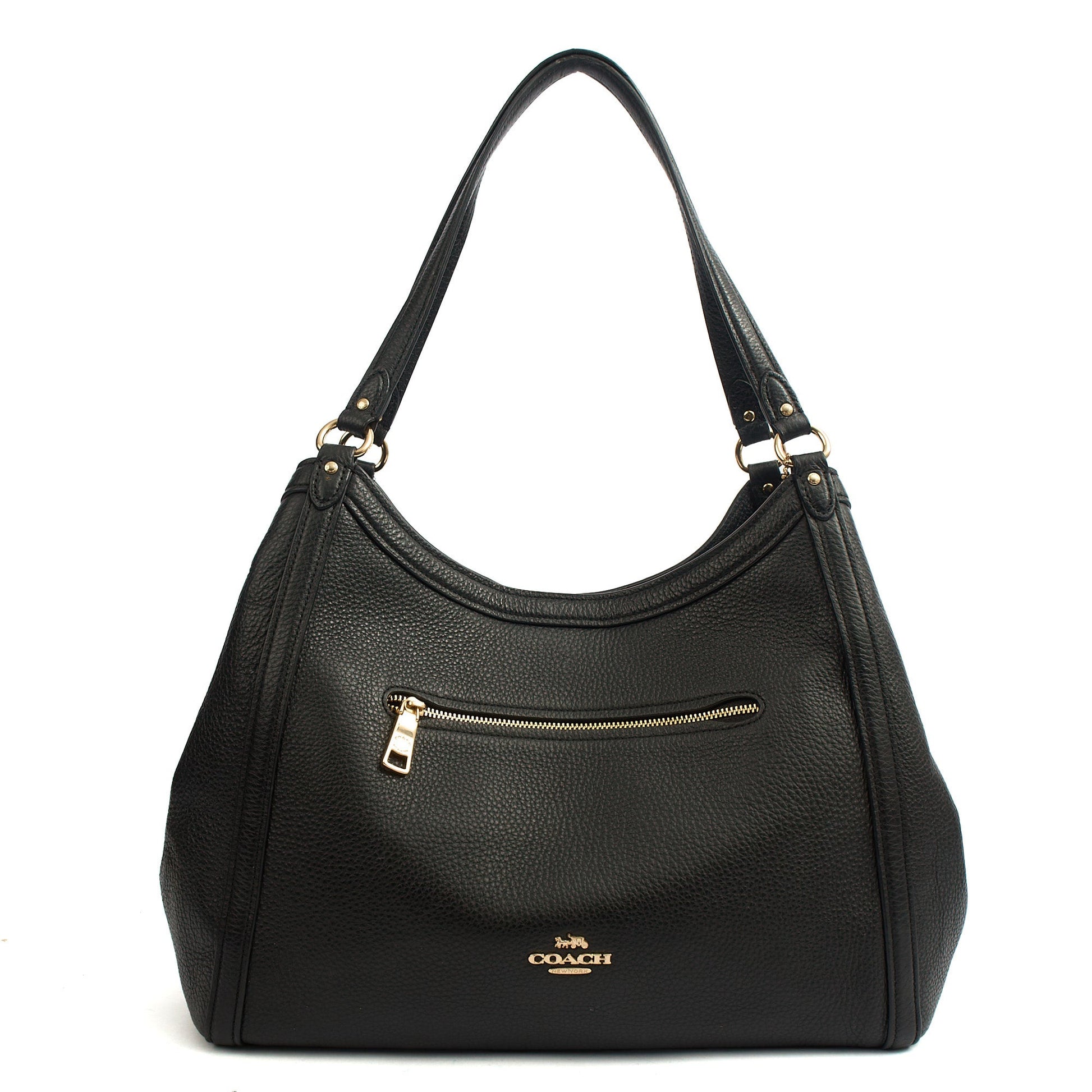 Coach Tote Kristy in Black, Leather — Front View