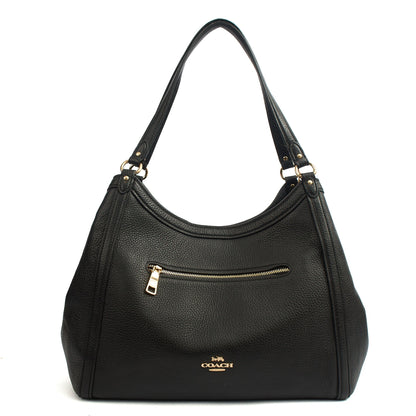 Coach Tote Kristy in Black, Leather — Front View