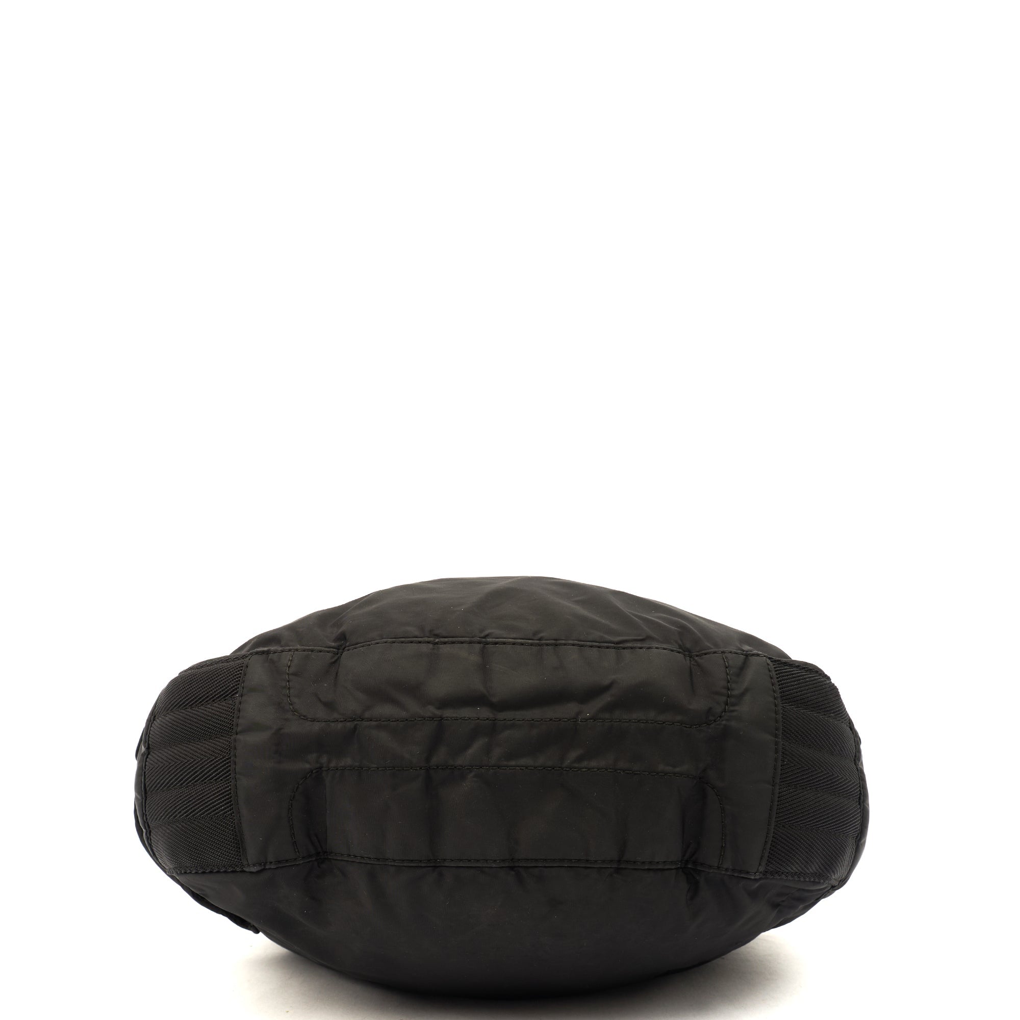 Prada Shoulder Bag Nylon Shoulder Bag in Black, Nylon — Detail View