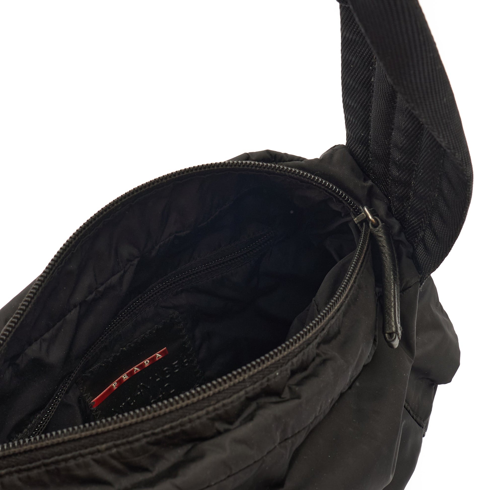 Prada Shoulder Bag Nylon Shoulder Bag in Black, Nylon — Alternate View 12