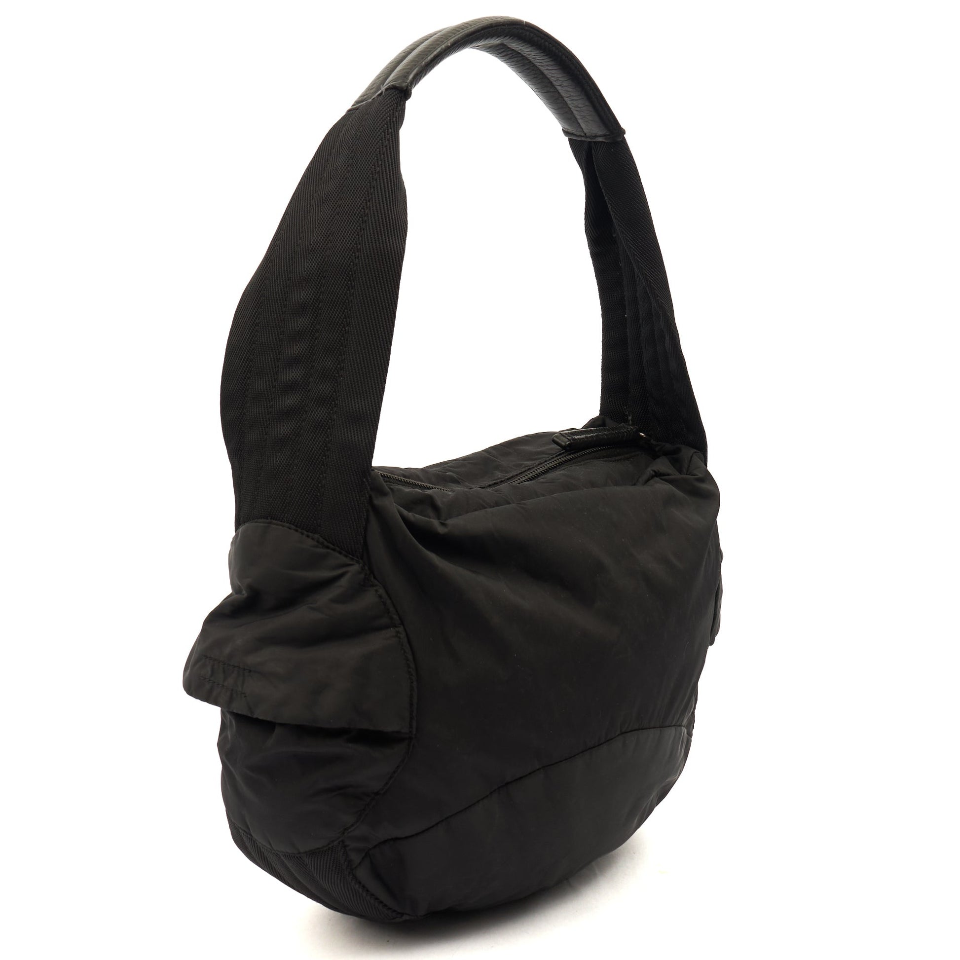 Prada Shoulder Bag Nylon Shoulder Bag in Black, Nylon — Alternate View 9