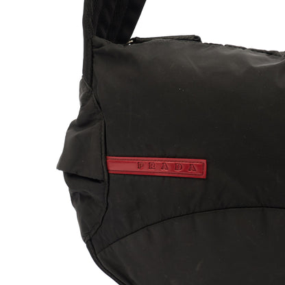 Prada Shoulder Bag Nylon Shoulder Bag in Black, Nylon — Alternate View 8