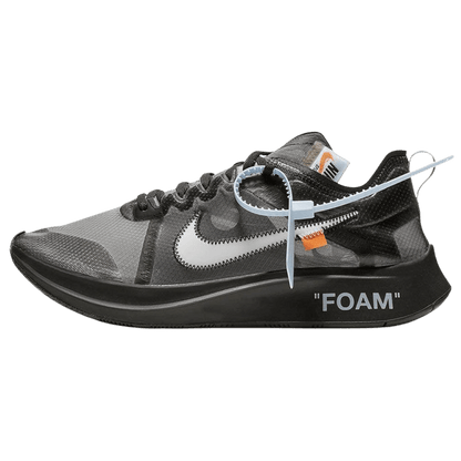 Off-White x Nike Zoom Fly SP Black — UK 3 | EU 35.5 | US 3.5 — Front View