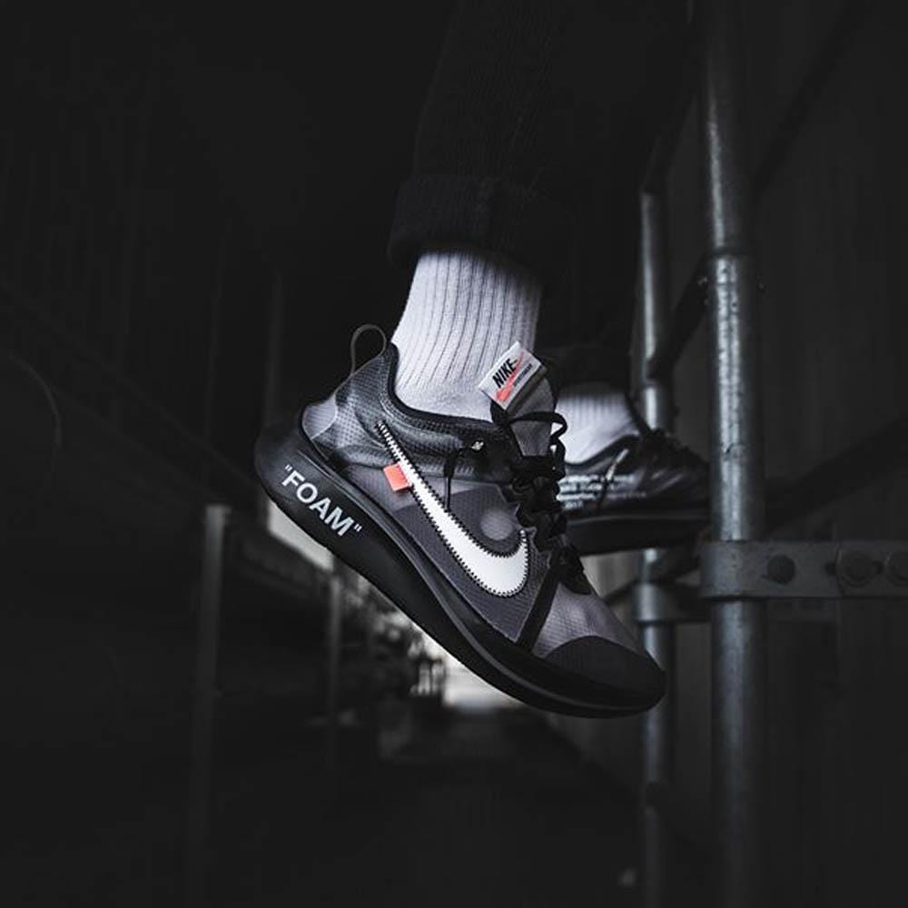 Off-White x Nike Zoom Fly SP Black — UK 3 | EU 35.5 | US 3.5 — Alternate View 7