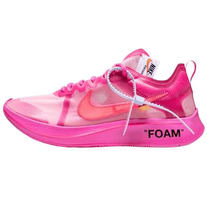 Off-White x Nike Zoom Fly SP Pink — UK 3 | EU 35.5 | US 3.5 — Front View