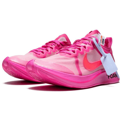 Off-White x Nike Zoom Fly SP Pink — UK 3 | EU 35.5 | US 3.5 — Side View