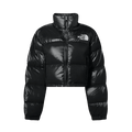 The North Face Womens Nuptse 700 Fill Short Jacket TNF 'Black' — XXS — Front View