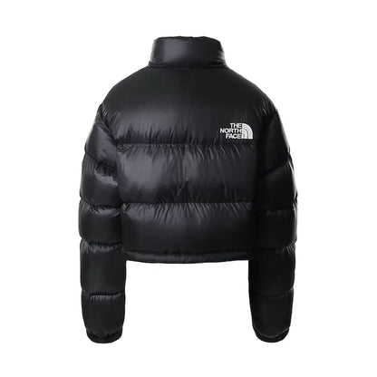 The North Face Womens Nuptse 700 Fill Short Jacket TNF 'Black' — XXS — Side View