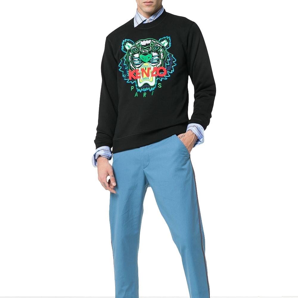 Kenzo Tiger Applique Sweatshirt Black — XXS — Back View