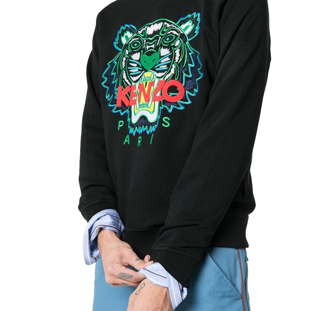 Kenzo Tiger Applique Sweatshirt Black — XXS — Side View