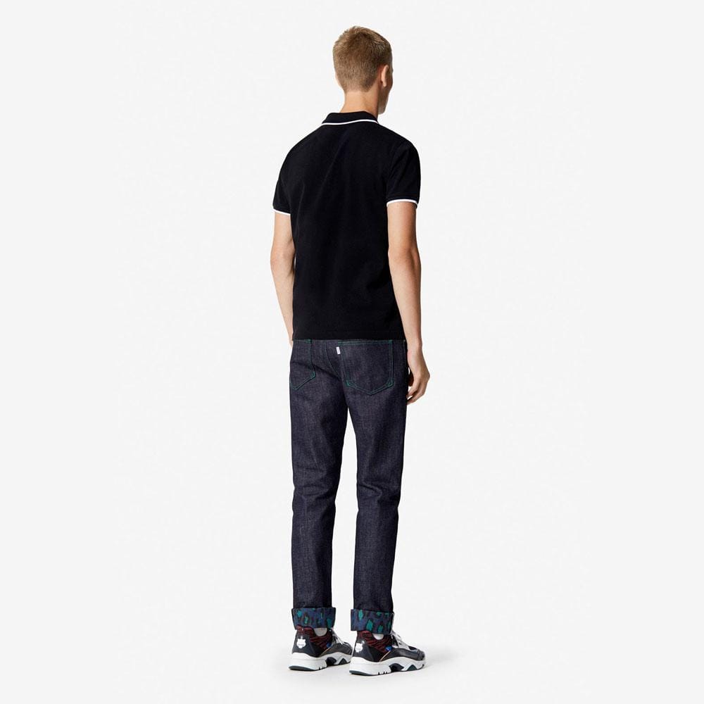 Kenzo Slim Fit Tiger Polo Shirt "Black" — XXS — Lifestyle View
