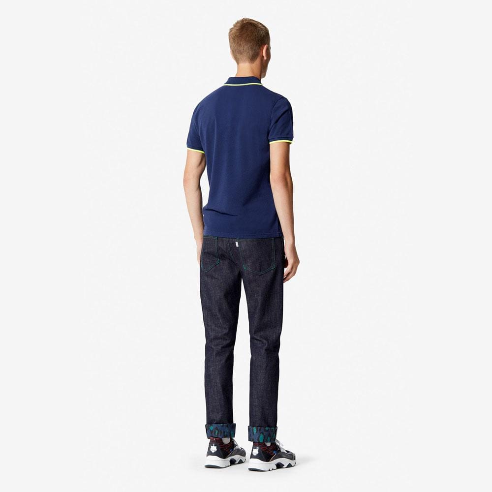 Kenzo Slim Fit Tiger Polo Shirt "Ink" — XXS — Lifestyle View
