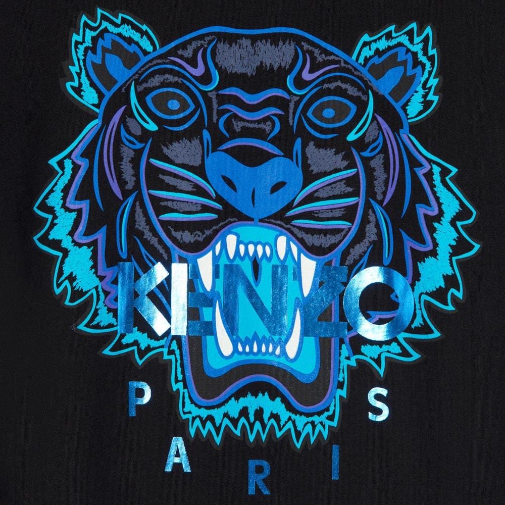 Kenzo Tiger T-shirt 'Holiday Capsule' Black — XXS — Lifestyle View