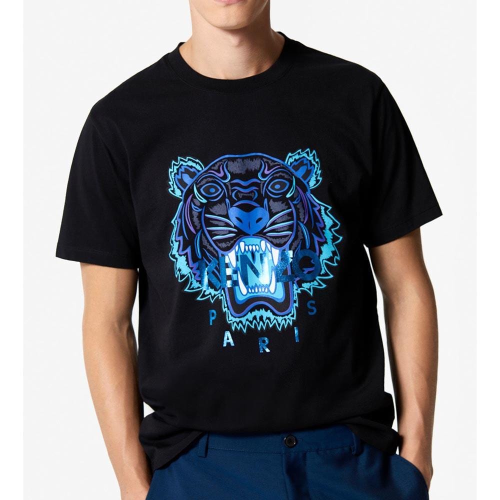 Kenzo Tiger T-shirt 'Holiday Capsule' Black — XXS — Detail View