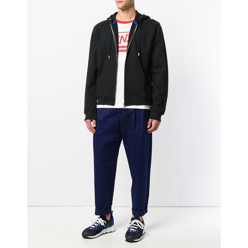 KENZO Tiger zipped hoodie Black — XXS — Side View