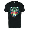 Kenzo Tiger Print T-Shirt Black — XXS — Front View